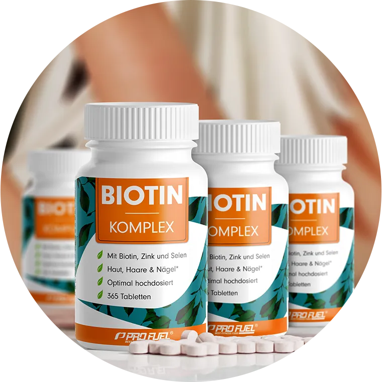 Biotin-Zink-Selen Komplex - Jahresvorrat mit 365 Biotin-Tabletten