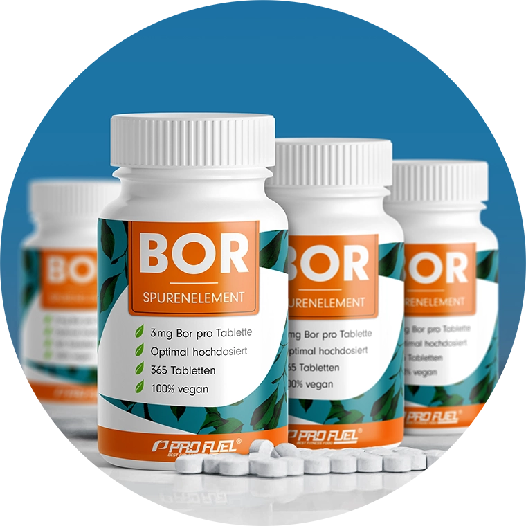 Bor-Tabletten mit 3 mg Bor aus Borax (Natriumborat) - optimal hochdosiert