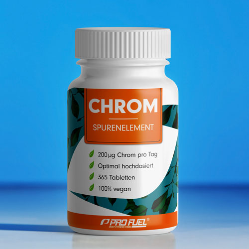Chrom-Tabletten mit Chrom-Picolinat - 200 mcg Chrom pro Tablette - Test-Sieger