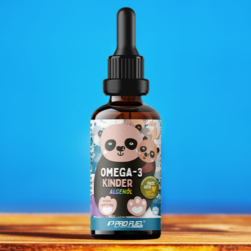 Omega-3 Algenöl für Kinder - mit Omega-3 DHA EPA in vegan - Test-Sieger