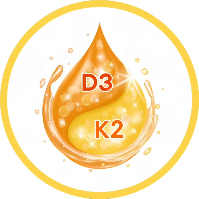 Vitamin D3 Tropfen vegan mit bioaktivem Vitamin K2 MK7 all-trans