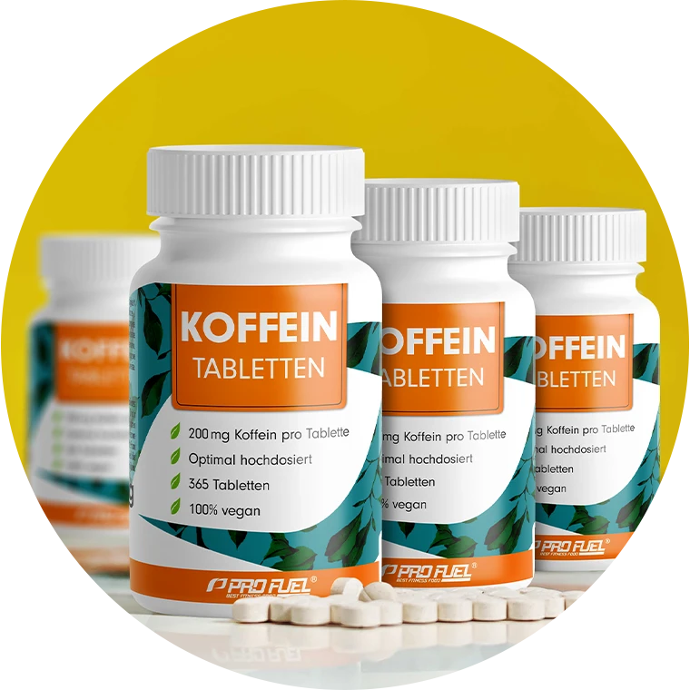 Koffein-Tabletten mit 200 mg Koffein pro Tablette