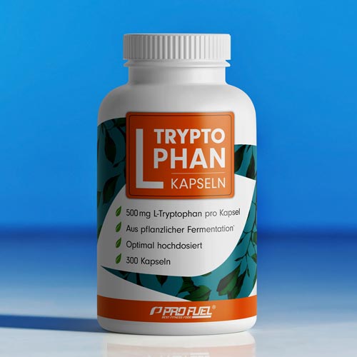 L-Tryptophan Kapseln - 500 mg - hochdosiert & vegan Test-Sieger