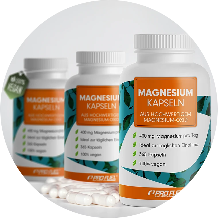 Magnesium Kapseln mit Magnesium-Oxid - optimal hochdosiert mit 400 mg Magnesium