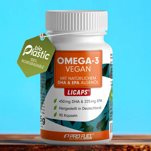 Omega-3 vegan Kapseln - Algenöl Kapseln mit Omega-3 DHA EPA in vegan - Test-Sieger 2022
