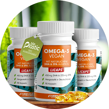 Omega-3 vegan - Algenöl Kapseln mit DHA & EPA Omega-3