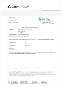 OPC Traubenkernextrakt - mit 75% OPC-Gehalt - Labor-Analyse-Zertifikat