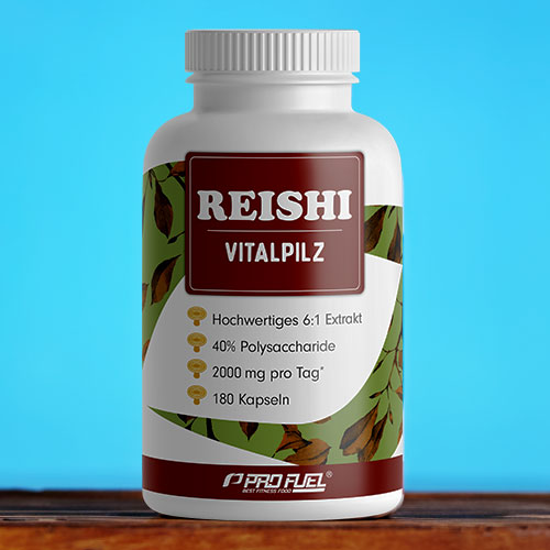 Reishi Kapseln mit Reishi-Extrakt - vegan & hochdosiert - Test-Sieger 2024