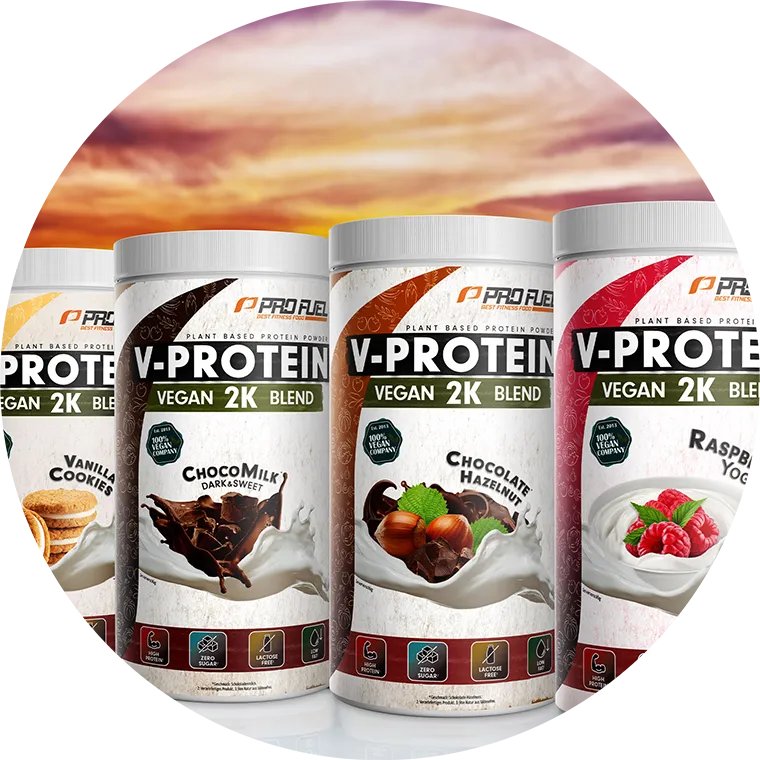 Erbsenprotein-Pulver + Reisprotein-Pulver vegan Protein Blend