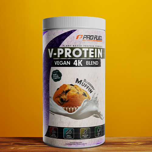 Veganes Protein-Pulver - Protein vegan Blaubeer-Muffin