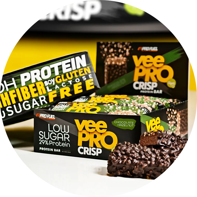 vegane Proteinriegel - Eiweissriegel vegan ohne Soja - veePRO Crisp
