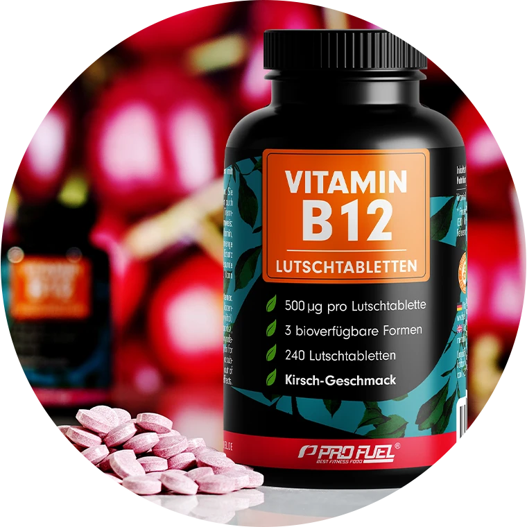 Vitamin B12 Lutschtabletten mit Methylcobalamin, Adenosylcobalamin & Hydroxocobalamin - Vit B12 hochdosiert und vegan