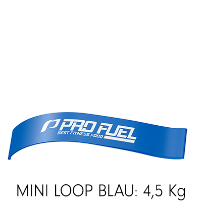 MINI LOOP Fitnessband | Blau | Zugkraft 4,5 kg