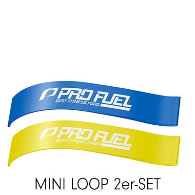 MINI LOOP Fitnessbänder | 2er SparSet | Blau + Gelb
