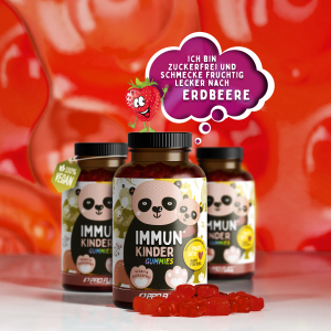 IMMUN Kinder | Erdbeere | 60 Gummies