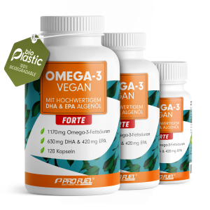 Omega-3 Vegan Forte Kapseln - Omega-3-Algenöl mit...