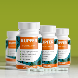 Kupfer-Tabletten hochdosiert - 2 mg Kupfer aus Kupfer-Bisglycinat
