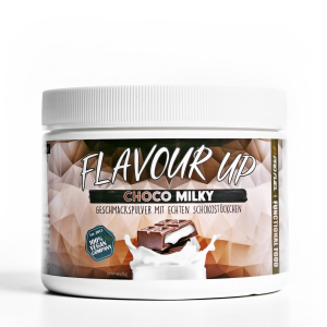Geschmackspulver Flavour Up Aroma Pulver kalorienarm in Chocolate Milky (Milch Schokolade) vegan