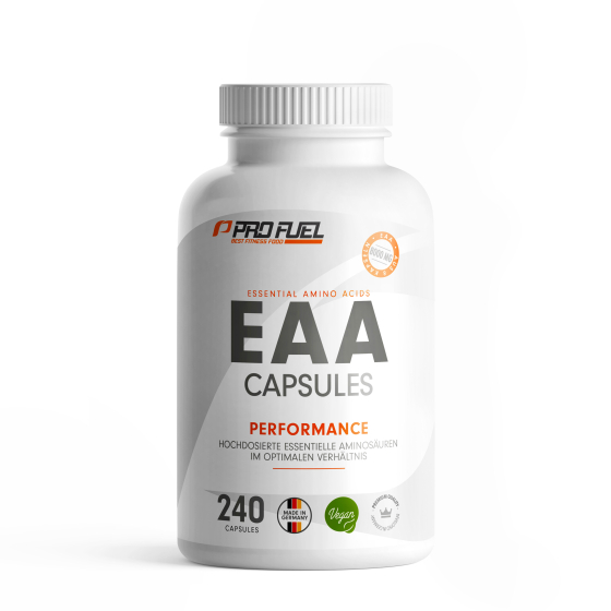 EAA Kapseln hochdosiert vegan - Giga Caps mit 1000 mg essentielle Aminosäuren