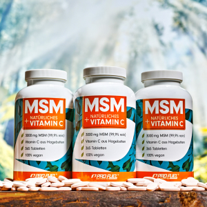 MSM + natürliches Vitamin C | 365 Tabletten