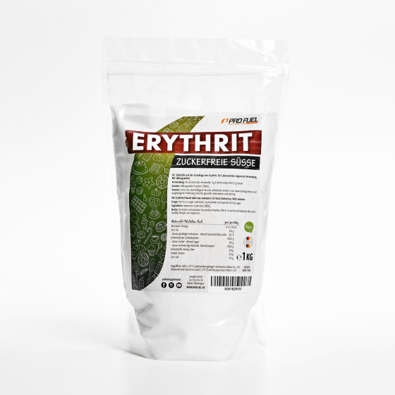 Erythrit 1 Kg Zucker-Alternative / Zuckerersatz-Stoff - zuckerfrei, kalorienfrei