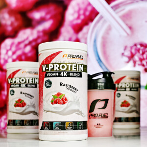 V-PROTEIN | vegan 4K Blend | Raspberry Yogurt