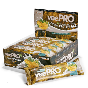 vegane Proteinriegel - vegan Eiweissriegel - veePRO Banane Geschmack