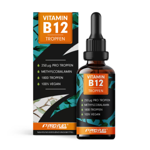 Vitamin B12 Tropfen - 100% Methylcobalamin - bioaktiv & hochdosiert - 100% vegan
