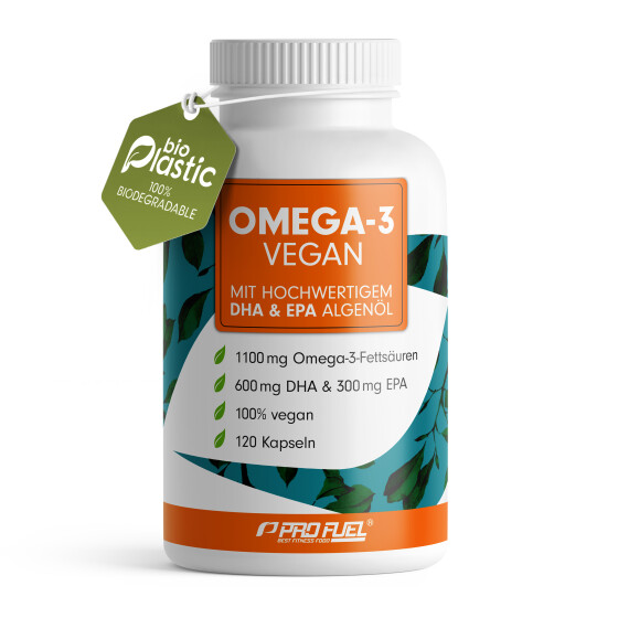 OMEGA-3 | DHA & EPA | 120 Algenöl-Kapseln