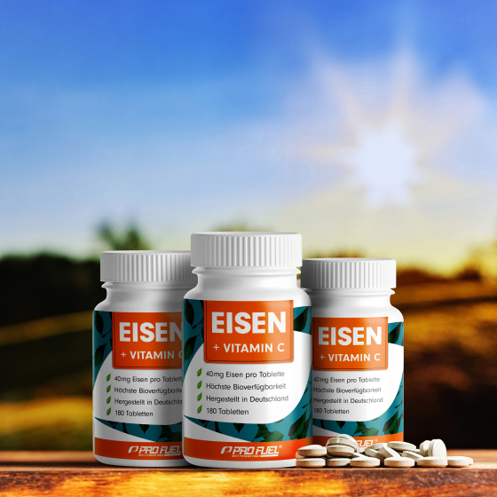 EISEN + natürliches Vitamin C | 180 Tabletten
