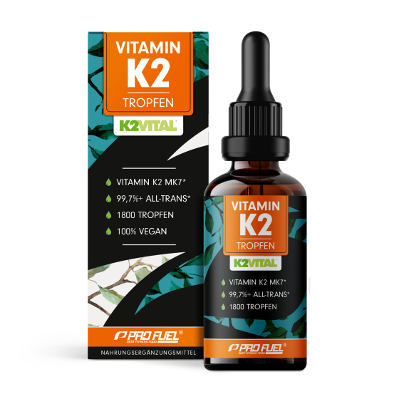 Vitamin K2 Tropfen mit bioaktivem K2VITAL MK7 - vegan