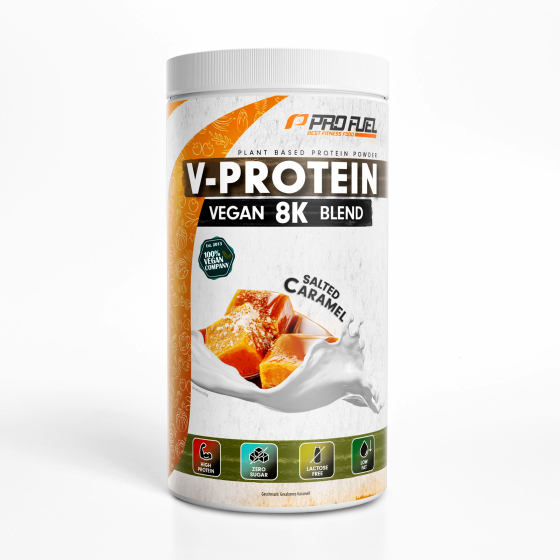 V-PROTEIN | vegan 8K Blend | Salted Caramel