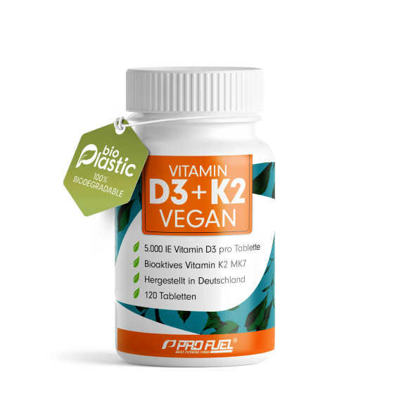VITAMIN D3 + K2 | 100% vegan | 120 Tabletten