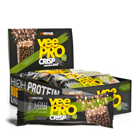 veePRO CRISP | veganer Proteinriegel | Chocolate Hazelnut