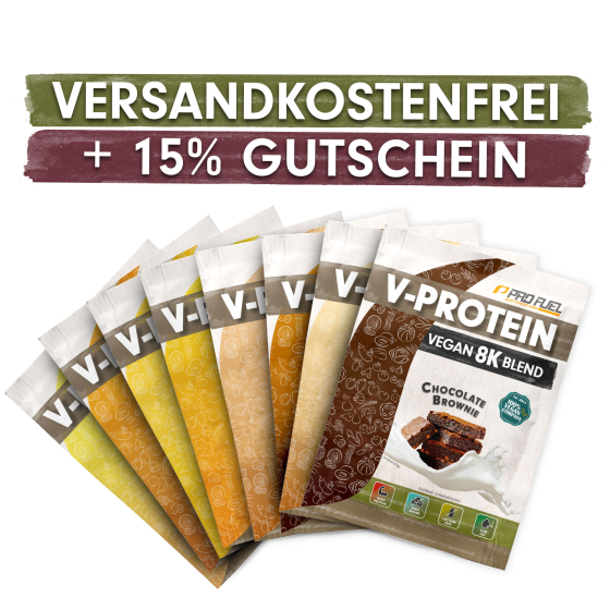 V-PROTEIN 8K Blend | ProbePaket + 15% Gutschein