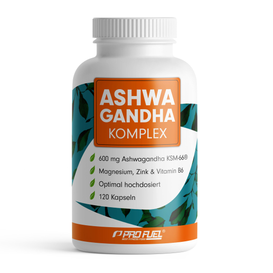 Ashwagandha Kapseln - KSM-66 Ashwagandha Komplex - Magnesium, Zink und Vitamin B6