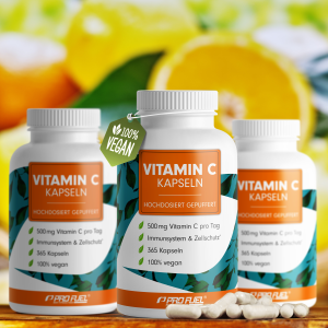 Vitamin C gepuffert - Vitamin C Kapseln mit Calcium-Ascorbat